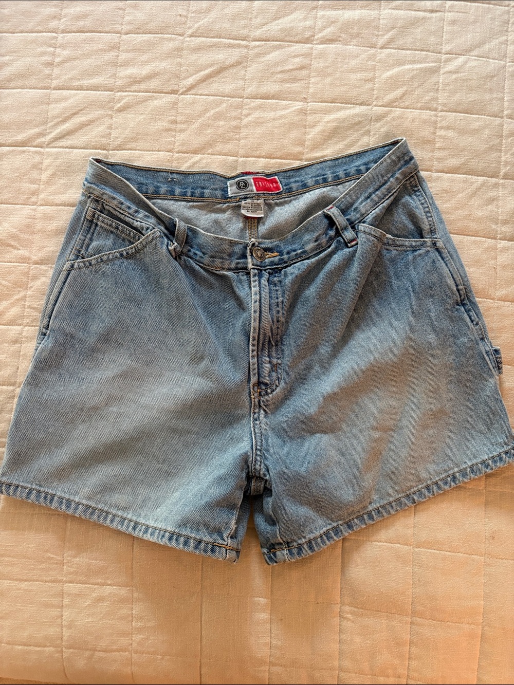 Arizona Jean Company Light Blue High-Rise Denim Shorts